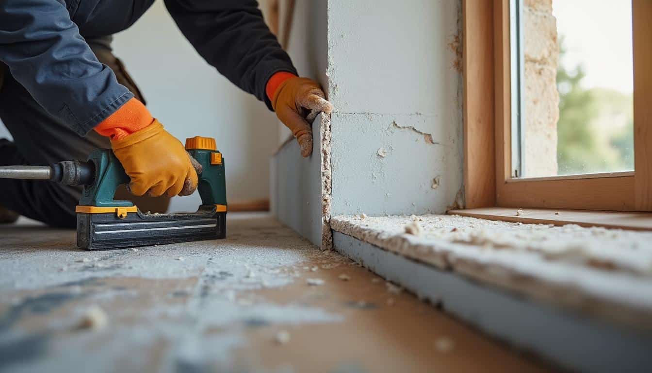 Guide : poser un isolant sur un mur avec une agrafeuse