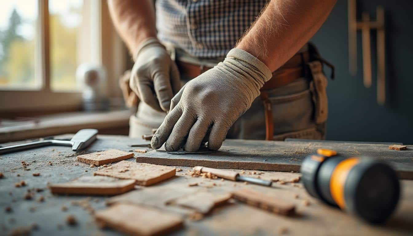 Réparer une cloison en plâtre à l’aide d’une agrafeuse murale