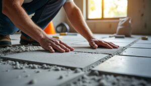 Zoom sur la pose de carrelage sous dalle pour améliorer l'isolation