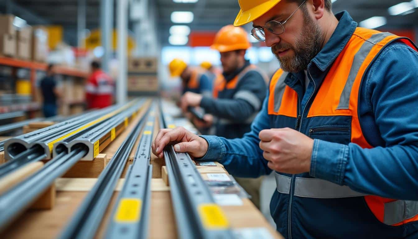 Illustration: Quels critères considérer pour choisir un rail de guidage adapté chez Brico Dépôt ?