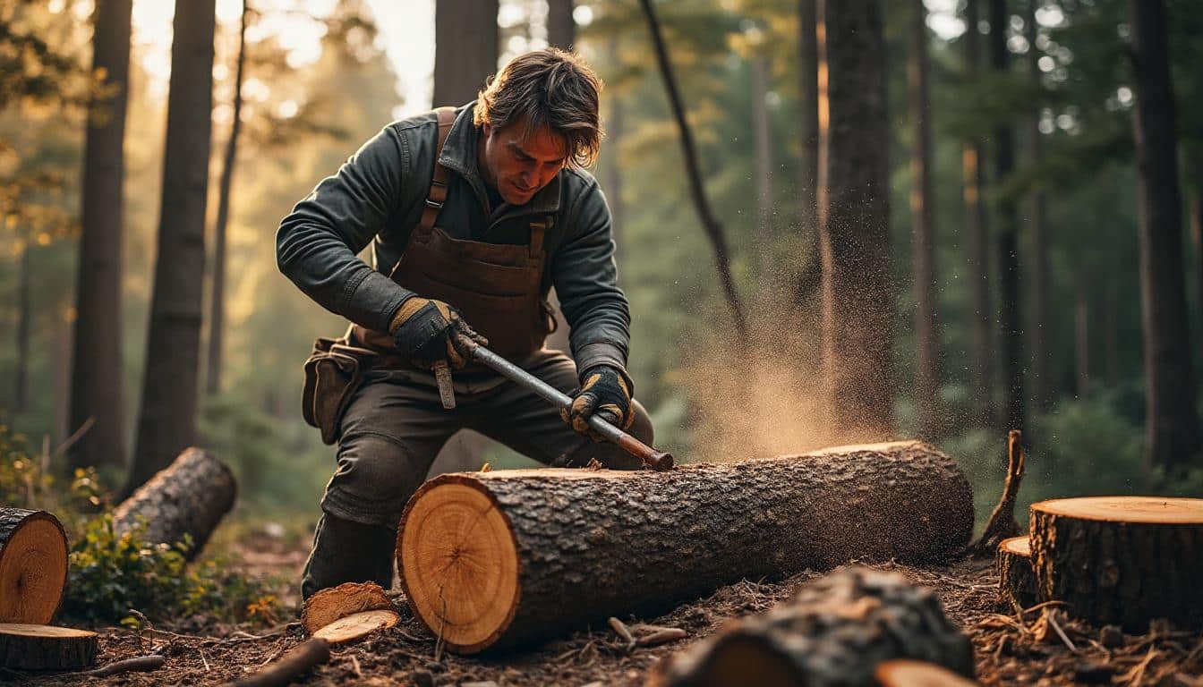 Illustration: Pourquoi la scie de bûcheron est-elle un outil incontournable pour couper les bûches ?