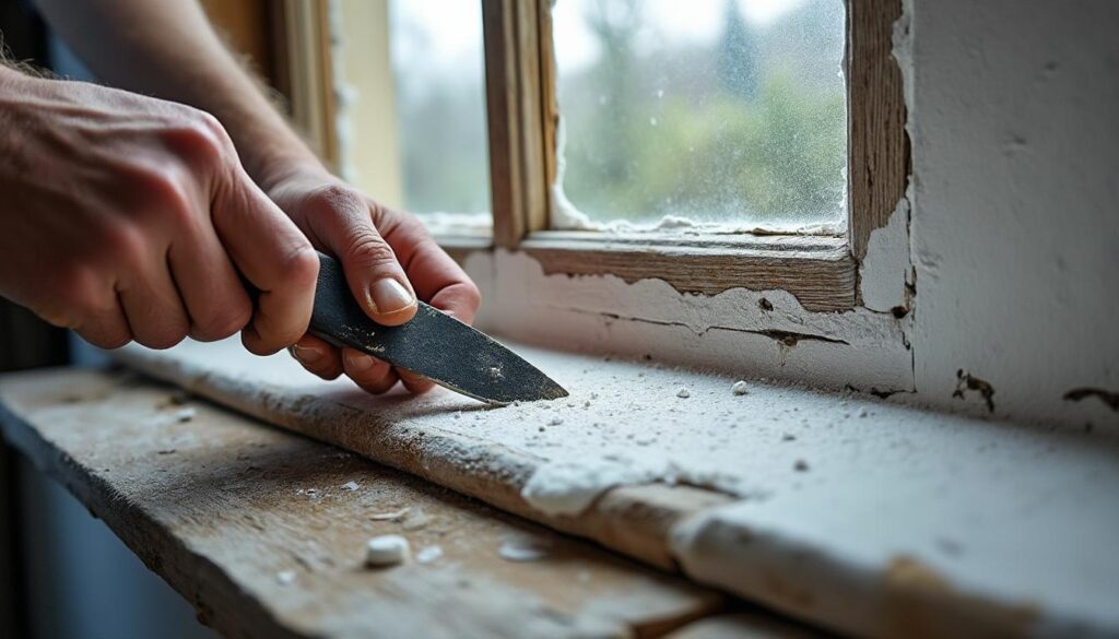 Enlever le mastic : méthodes efficaces pour un retrait sans dommage