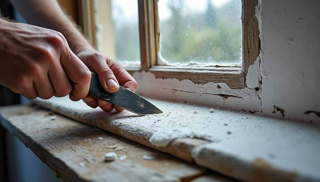 Enlever le mastic : méthodes efficaces pour un retrait sans dommage