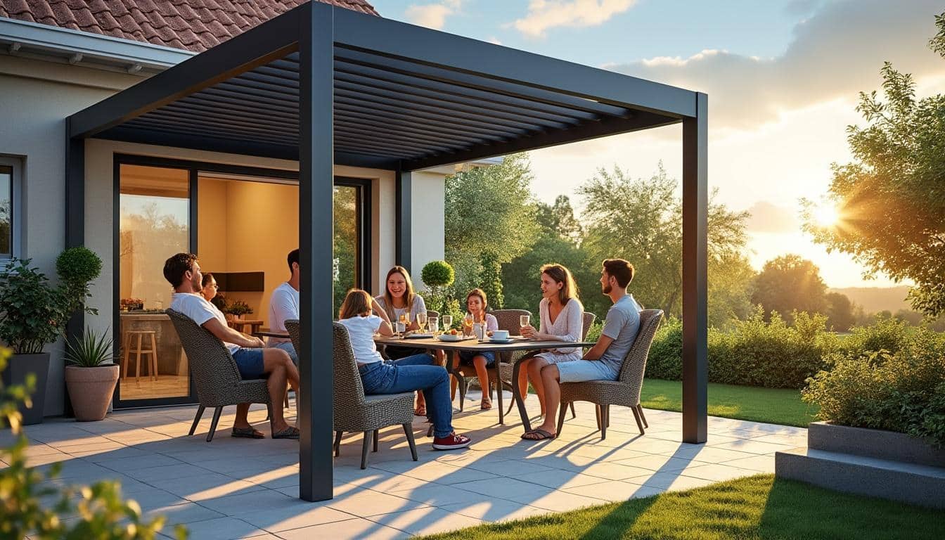 Illustration: Comprendre ce qu’apporte une pergola avec une toiture fixe
