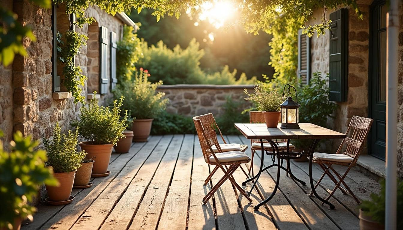 Illustration: Matériaux et revêtements pour une terrasse au charme authentique