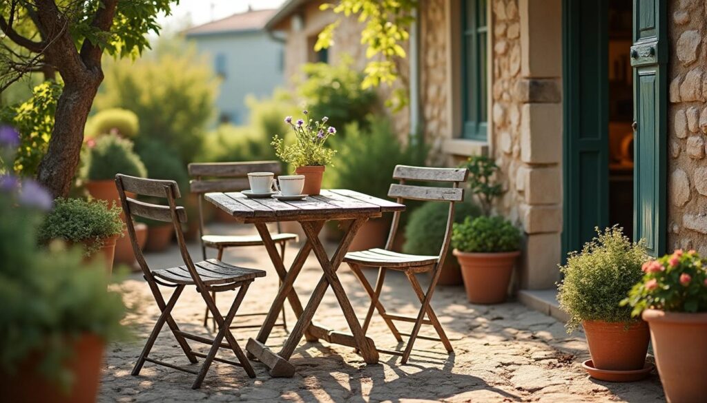 Terrasse de maison ancienne : charme, matériaux et aménagements