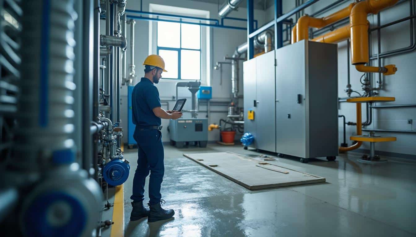 Illustration: Comment fonctionne une chaudière à condensation gaz posée au sol ?