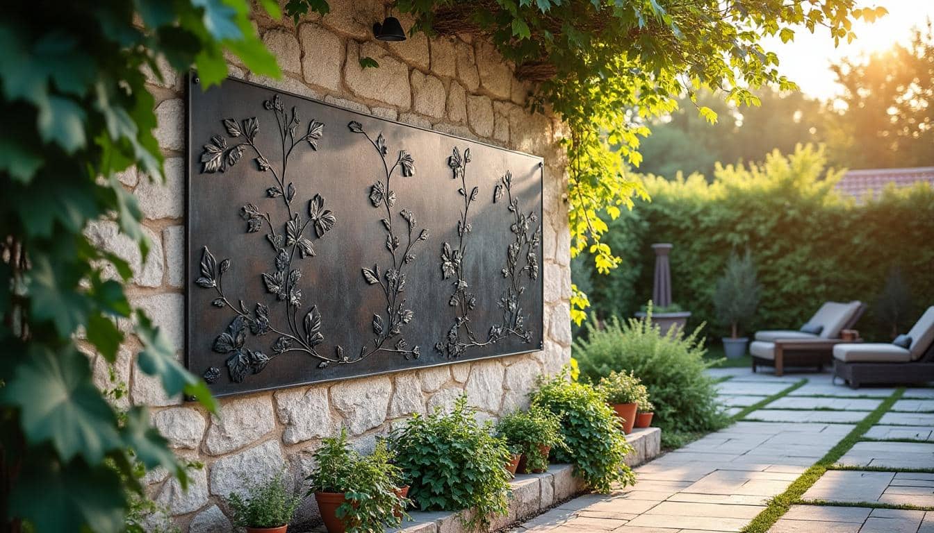 Décoration murale extérieure en fer : élégance et durabilité