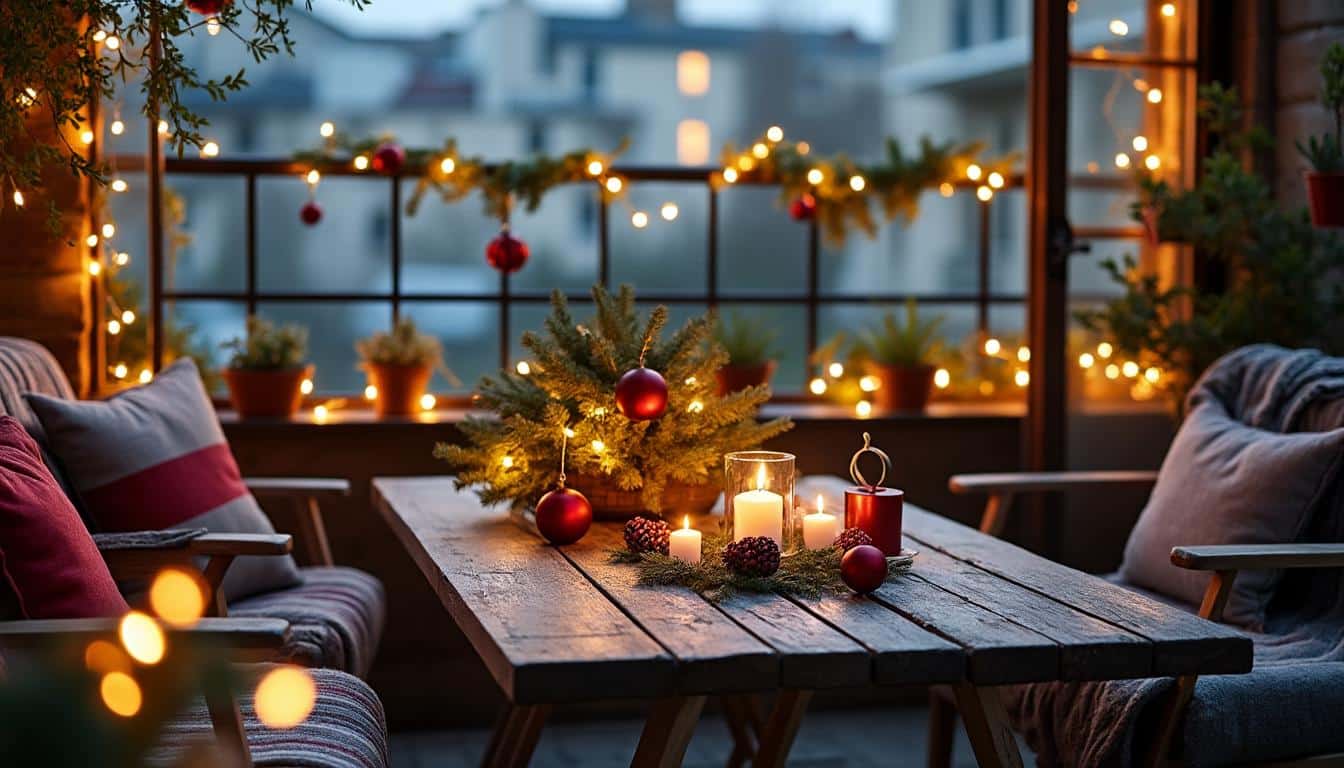 Décoration de Noël pour balcon extérieur : idées et conseils pratiques