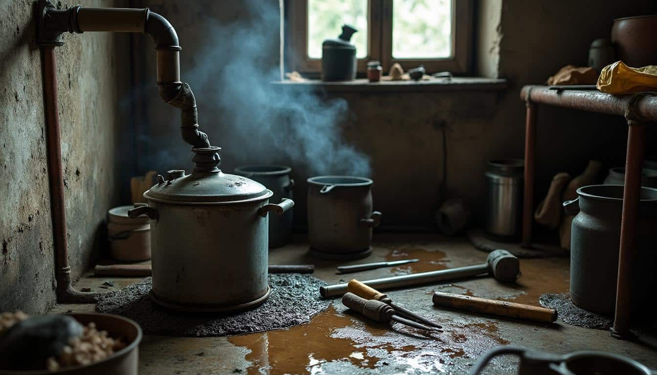Illustration: Comprendre la fuite d’eau sur la chaudière : définitions et origines