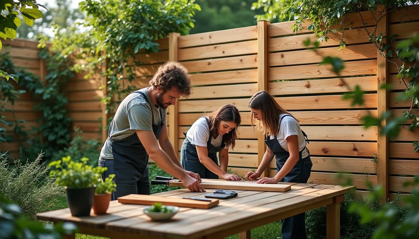 Clôtures en bois panneau : guide complet pour une installation durable